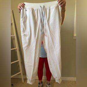 Figs White Men’s Drawstring Jogger Pants